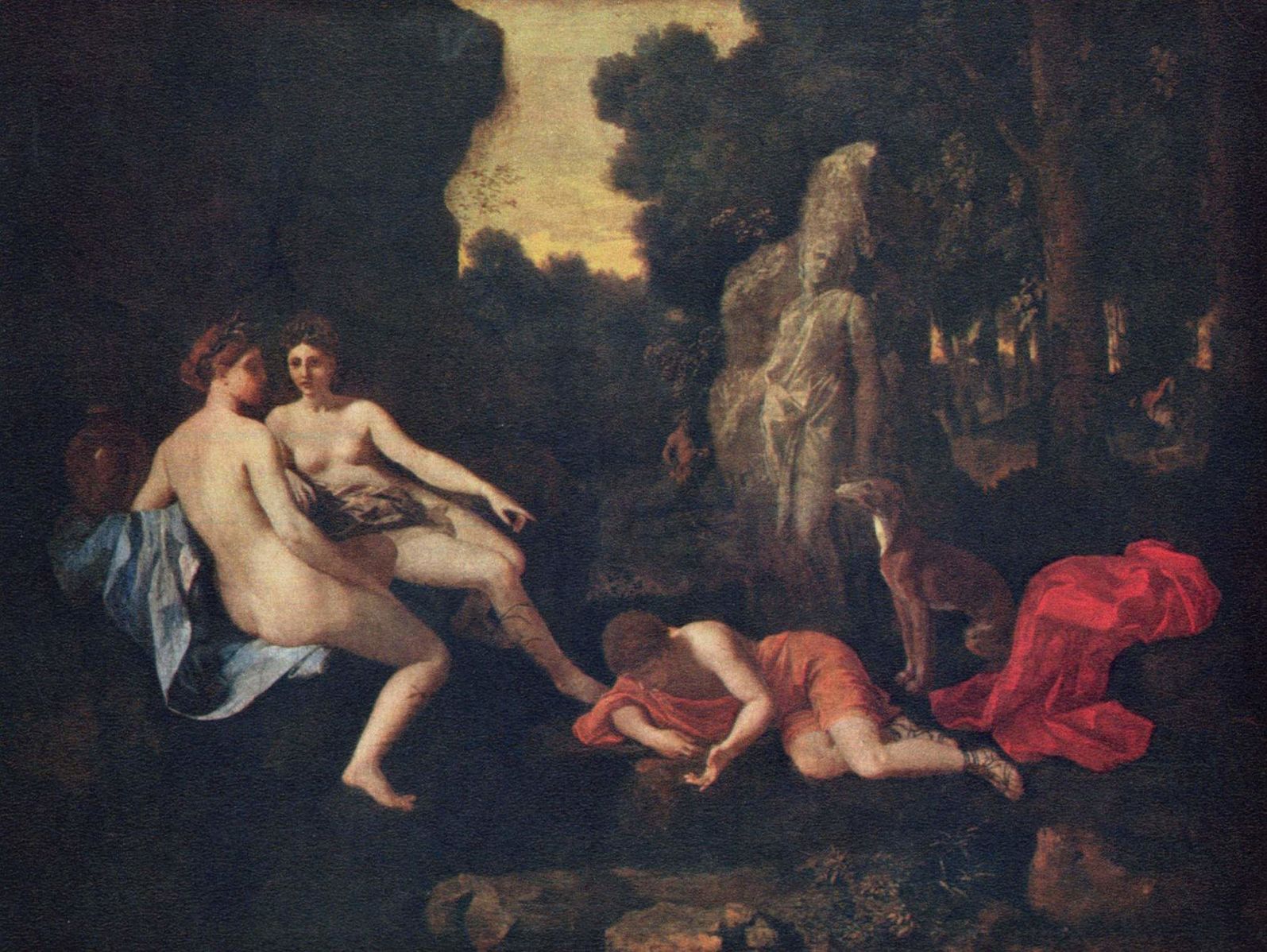 Eco e Narciso attribuito a Nicolas Poussin