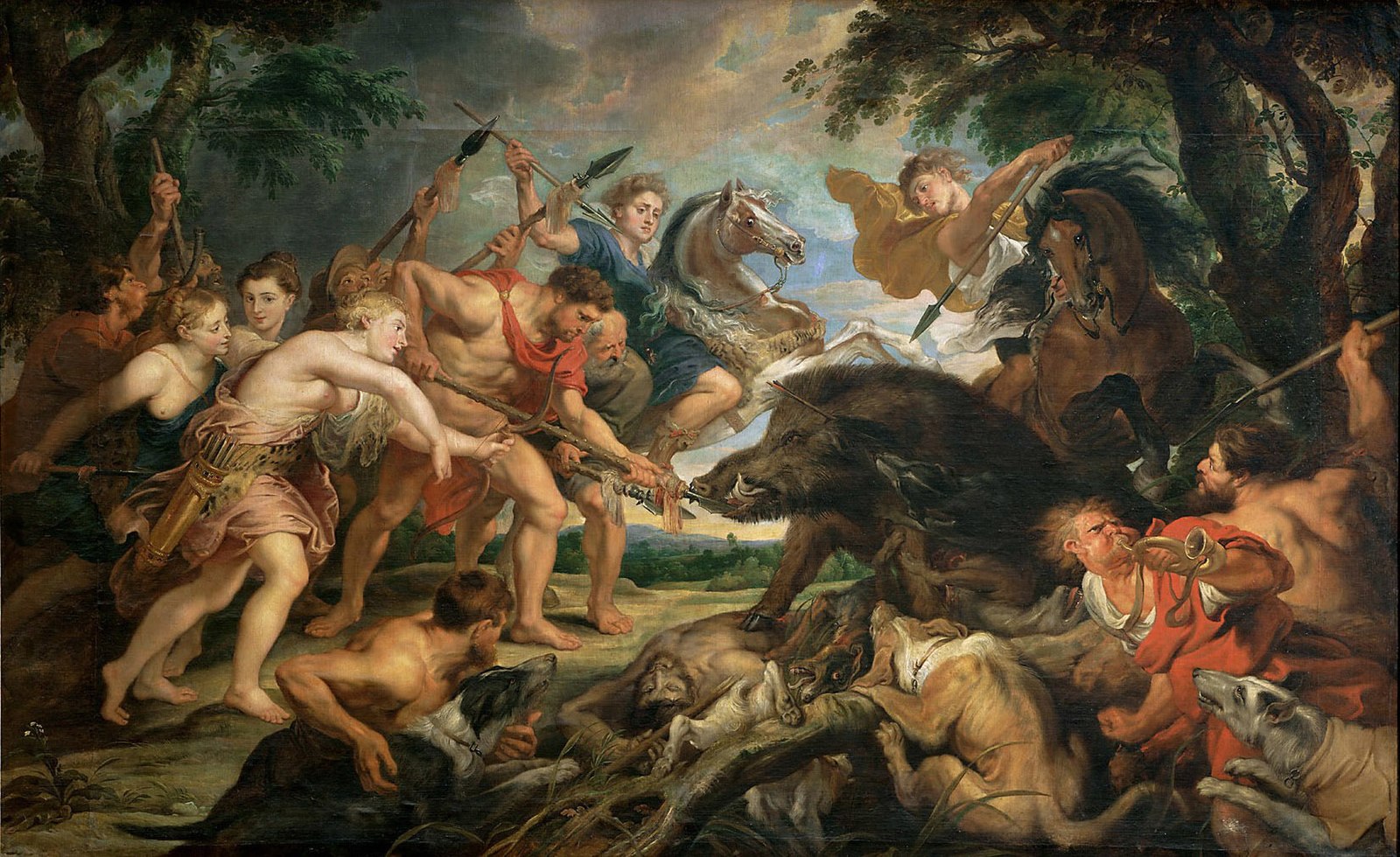Caccia di Meleagro e Atalanta di Rubens