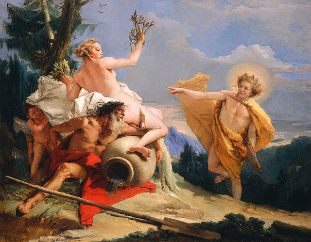 Apollo segue Dafne di Giambattista Tiepolo